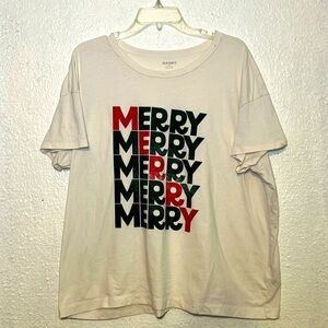 Old Navy, Mary Christmas holiday T-shirt size XXL